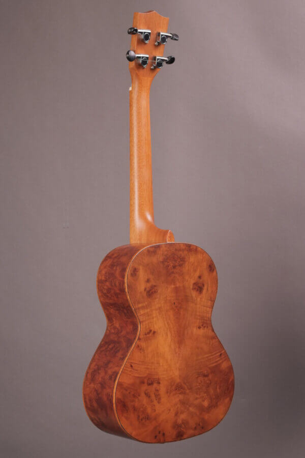 Chocolate Exotic Burl Tenor Ukulele - Image 3