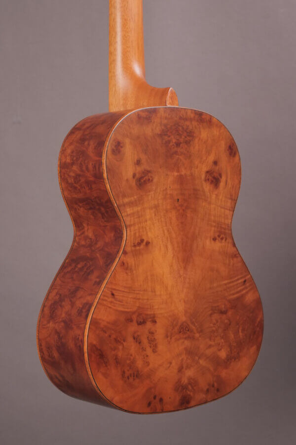 Chocolate Exotic Burl Tenor Ukulele - Image 4